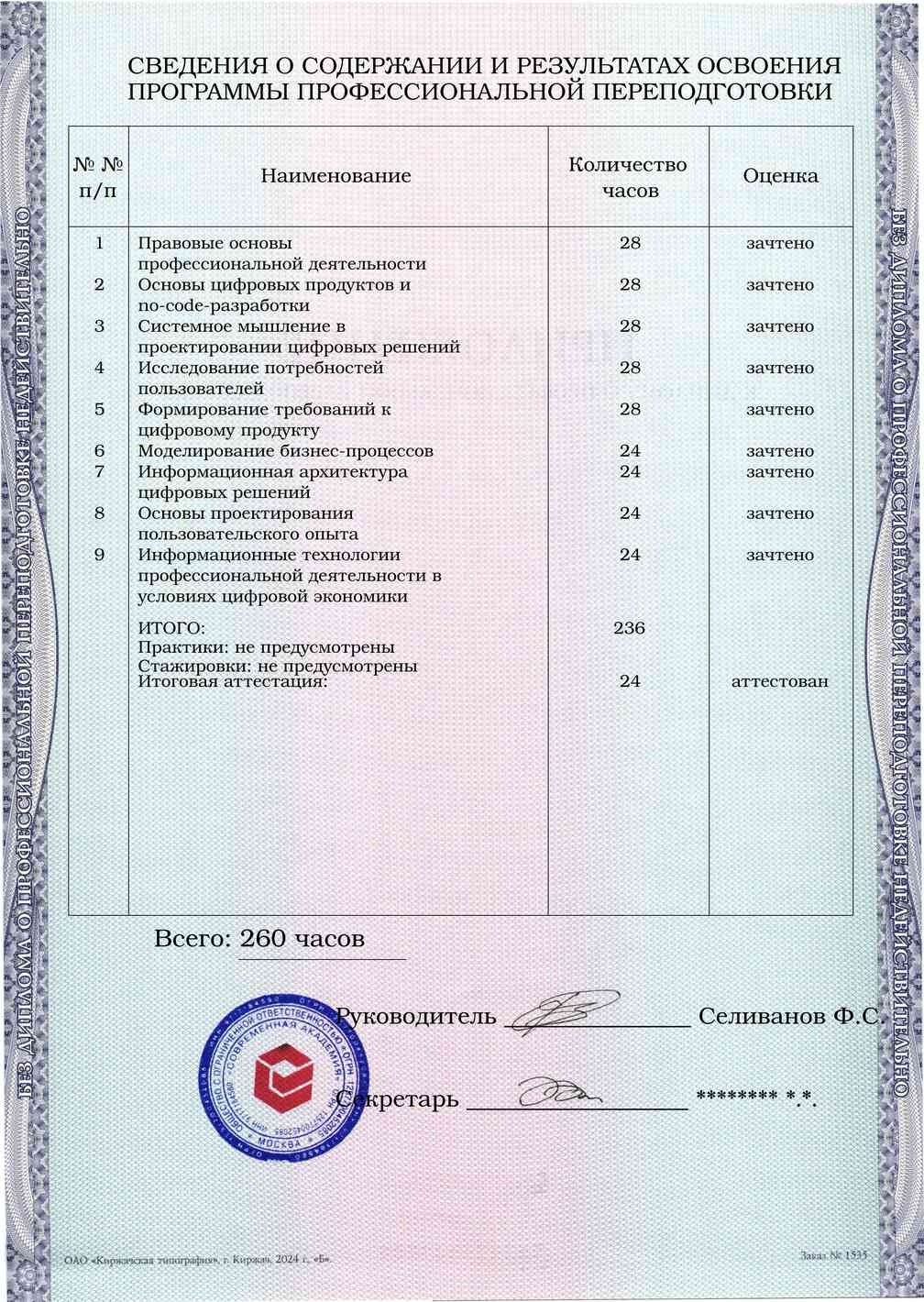 Образец приложения оборотная сторона (итоговое тестирование) по программе Создание цифровых решений без программирования